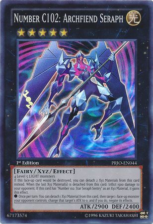 Number C102 Archfiend Seraph PRIO EN044 Super Rare 1st Edition Primal Origin 1st Edition Singles Number C102 Archfiend Seraph PRIO EN044 Super Rare 1st Edition Primal Origin 1st Edition Singles