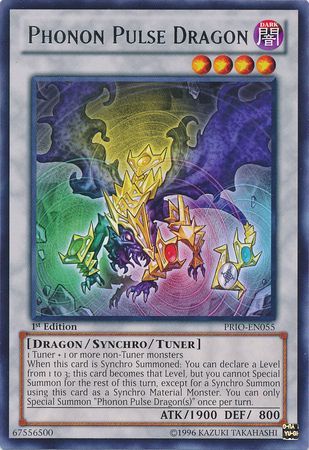 Phonon Pulse Dragon PRIO EN055 Rare 1st Edition Phonon Pulse Dragon PRIO EN055 Rare 1st Edition