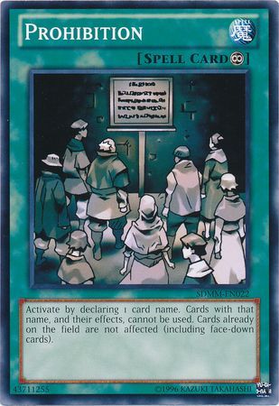 Prohibition SDMM EN022 Common Unlimited Structure Deck Machina Mayhem Unlimited Singles Prohibition SDMM EN022 Common Unlimited Structure Deck Machina Mayhem Unlimited Singles