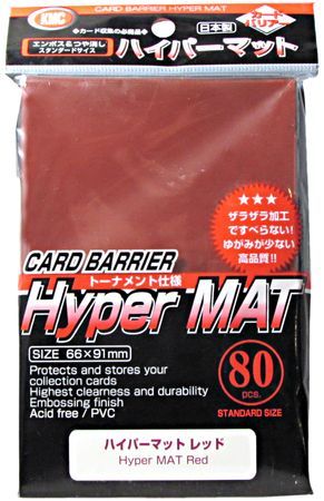 KMC Hyper Matte Red 80ct Standard Sized Sleeves KMCHM1546 Sleeves KMC Hyper Matte Red 80ct Standard Sized Sleeves KMCHM1546 Sleeves