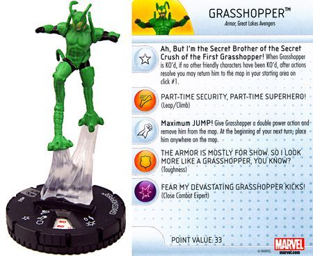 Grasshopper 042 Deadpool Booster Set Marvel Heroclix Deadpool Booster Set Grasshopper 042 Deadpool Booster Set Marvel Heroclix Deadpool Booster Set