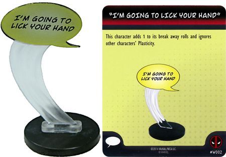 I m Going to Lick Your Hand W002 Deadpool Booster Set Marvel Heroclix Deadpool Booster Set I m Going to Lick Your Hand W002 Deadpool Booster Set Marvel Heroclix Deadpool Booster Set