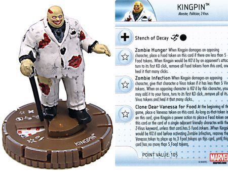 Kingpin 061 Chase Rare Deadpool Booster Set Marvel HeroClix Deadpool Booster Set Kingpin 061 Chase Rare Deadpool Booster Set Marvel HeroClix Deadpool Booster Set