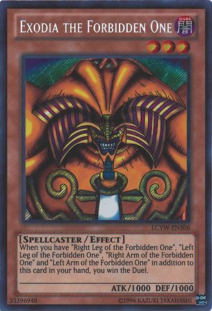 Exodia the Forbidden One LCYW EN306 Secret Rare Unlimited Legendary Collection 3 Yugi s World Unlimited Singles Exodia the Forbidden One LCYW EN306 Secret Rare Unlimited Legendary Collection 3 Yugi s World Unlimited Singles