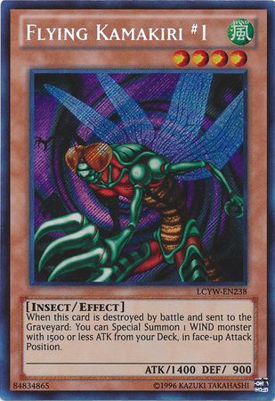 Flying Kamakiri 1 LCYW EN238 Secret Rare Unlimited Legendary Collection 3 Yugi s World Unlimited Singles Flying Kamakiri 1 LCYW EN238 Secret Rare Unlimited Legendary Collection 3 Yugi s World Unlimited Singles