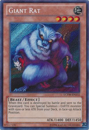 Giant Rat LCYW EN232 Secret Rare Unlimited Giant Rat LCYW EN232 Secret Rare Unlimited