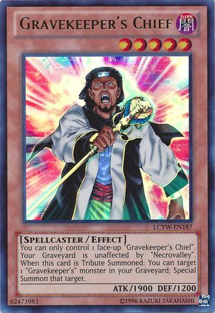 Gravekeeper s Chief LCYW EN187 Ultra Rare Unlimited Legendary Collection 3 Yugi s World Unlimited Singles Gravekeeper s Chief LCYW EN187 Ultra Rare Unlimited Legendary Collection 3 Yugi s World Unlimited Singles