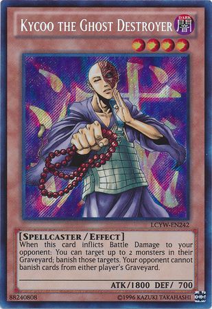 Kycoo the Ghost Destroyer LCYW EN242 Secret Rare Unlimited Legendary Collection 3 Yugi s World Unlimited Singles Kycoo the Ghost Destroyer LCYW EN242 Secret Rare Unlimited Legendary Collection 3 Yugi s World Unlimited Singles