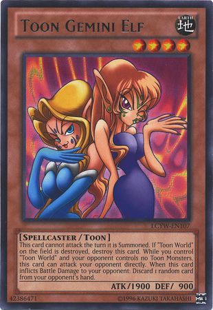 Toon Gemini Elf LCYW EN107 Rare Unlimited Legendary Collection 3 Yugi s World Unlimited Singles Toon Gemini Elf LCYW EN107 Rare Unlimited Legendary Collection 3 Yugi s World Unlimited Singles