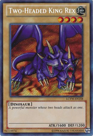 Two Headed King Rex LCYW EN158 Secret Rare Unlimited Two Headed King Rex LCYW EN158 Secret Rare Unlimited