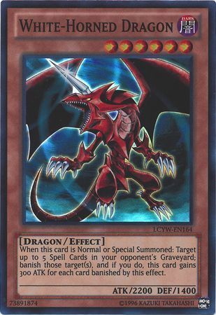 White Horned Dragon LCYW EN164 Super Rare Unlimited Legendary Collection 3 Yugi s World Unlimited Singles White Horned Dragon LCYW EN164 Super Rare Unlimited Legendary Collection 3 Yugi s World Unlimited Singles