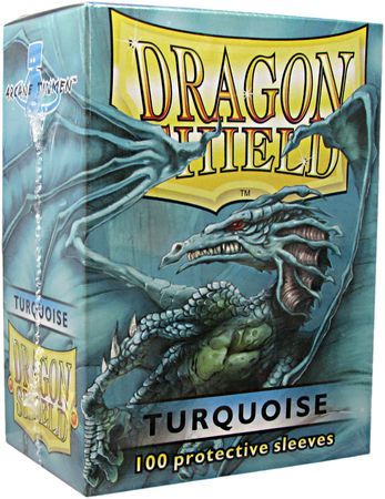 Dragon Shield Turquoise 100ct Standard Sized Sleeves AT 10015 Sleeves Dragon Shield Turquoise 100ct Standard Sized Sleeves AT 10015 Sleeves