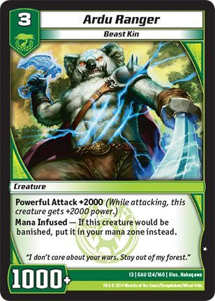 Ardu Ranger 124 160 Common Kaijudo Quest for the Gauntlet Ardu Ranger 124 160 Common Kaijudo Quest for the Gauntlet
