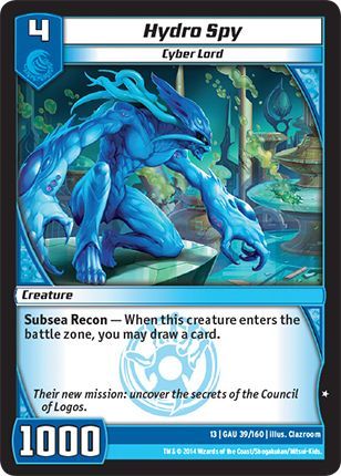Hydro Spy 39 160 Uncommon Kaijudo Quest for the Gauntlet Hydro Spy 39 160 Uncommon Kaijudo Quest for the Gauntlet
