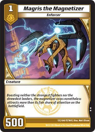 Magris the Magnetizer 17 160 Uncommon Kaijudo Quest for the Gauntlet Magris the Magnetizer 17 160 Uncommon Kaijudo Quest for the Gauntlet