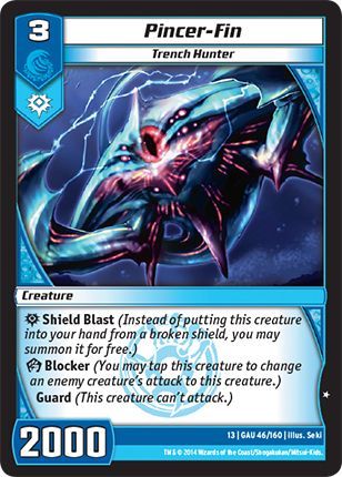 Pincer Fin 46 160 Common Kaijudo Quest for the Gauntlet Pincer Fin 46 160 Common Kaijudo Quest for the Gauntlet