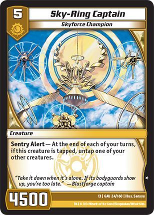 Sky Ring Captain 24 160 Common Kaijudo Quest for the Gauntlet Sky Ring Captain 24 160 Common Kaijudo Quest for the Gauntlet