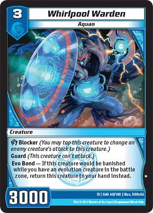 Whirlpool Warden 60 160 Common Kaijudo Quest for the Gauntlet Whirlpool Warden 60 160 Common Kaijudo Quest for the Gauntlet