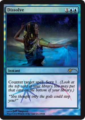 Dissolve FNM Foil Promo Magic The Gathering Promo Cards Dissolve FNM Foil Promo Magic The Gathering Promo Cards