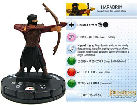 Haradrim 005 Lord of the Rings Return of the King HeroClix Other Lord of the Rings Return of the King Haradrim 005 Lord of the Rings Return of the King HeroClix Other Lord of the Rings Return of the King