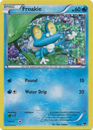 Froakie - 4/12 - McDonald's Holo Promo