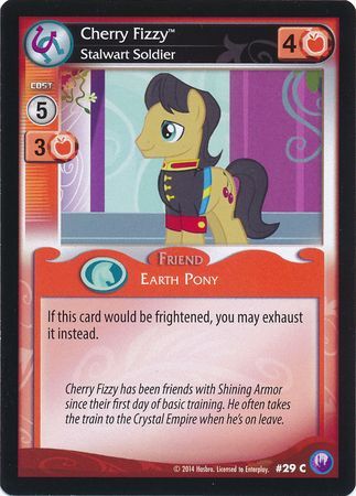 Cherry Fizzy Stalwart Soldier Friend 29C Common My Little Pony Canterlot Nights Cherry Fizzy Stalwart Soldier Friend 29C Common My Little Pony Canterlot Nights