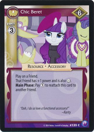 Chic Beret Resource 135C Common My Little Pony Canterlot Nights Chic Beret Resource 135C Common My Little Pony Canterlot Nights
