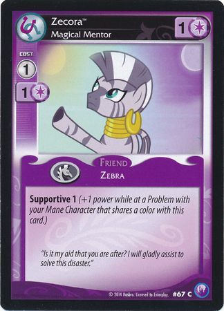 Zecora Magical Mentor Friend 67C Common My Little Pony Canterlot Nights Zecora Magical Mentor Friend 67C Common My Little Pony Canterlot Nights