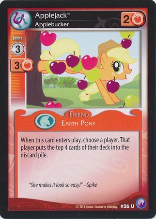 Applejack Applebucker Friend 26U Uncommon My Little Pony Canterlot Nights Applejack Applebucker Friend 26U Uncommon My Little Pony Canterlot Nights
