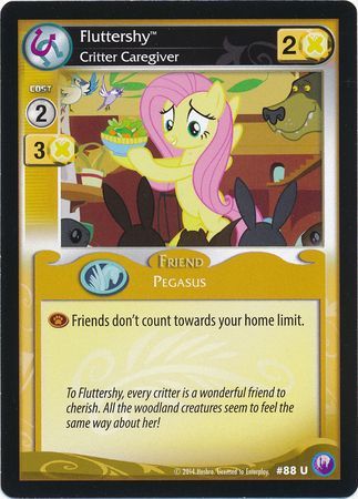 Fluttershy Critter Caregiver Friend 88U Uncommon My Little Pony Canterlot Nights Fluttershy Critter Caregiver Friend 88U Uncommon My Little Pony Canterlot Nights