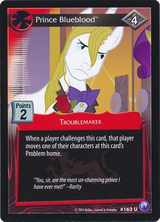 Prince Blueblood Troublemaker 162U Uncommon My Little Pony Canterlot Nights Prince Blueblood Troublemaker 162U Uncommon My Little Pony Canterlot Nights
