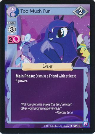 Too Much Fun Event 124R Rare My Little Pony Canterlot Nights Too Much Fun Event 124R Rare My Little Pony Canterlot Nights