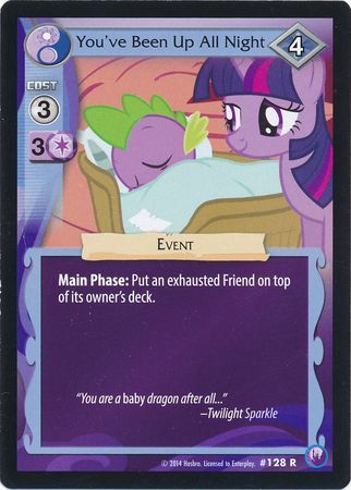 You ve Been Up All Night Event 128R Rare My Little Pony Canterlot Nights You ve Been Up All Night Event 128R Rare My Little Pony Canterlot Nights