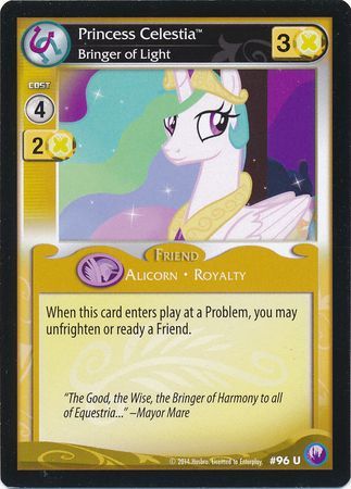 Princess Celestia Bringer of Light Friend 96U Uncommon My Little Pony Canterlot Nights Princess Celestia Bringer of Light Friend 96U Uncommon My Little Pony Canterlot Nights