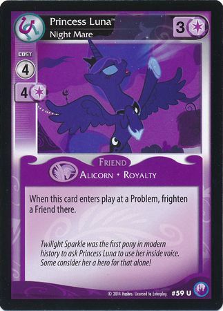 Princess Luna Night Mare Friend 59U Uncommon My Little Pony Canterlot Nights Princess Luna Night Mare Friend 59U Uncommon My Little Pony Canterlot Nights