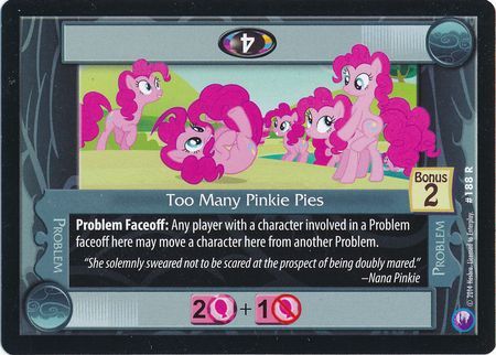 Too Many Pinkie Pies Problem 188R Rare My Little Pony Canterlot Nights Too Many Pinkie Pies Problem 188R Rare My Little Pony Canterlot Nights