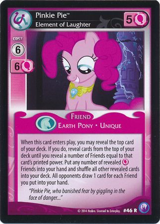 Pinkie Pie Element of Laughter Friend 46R Rare Pinkie Pie Element of Laughter Friend 46R Rare