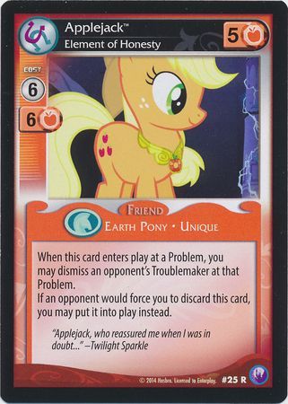Applejack Element of Honesty Friend 25R Rare My Little Pony Canterlot Nights Applejack Element of Honesty Friend 25R Rare My Little Pony Canterlot Nights
