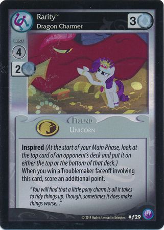 Rarity Dragon Charmer Friend 29 Foil My Little Pony Canterlot Nights Rarity Dragon Charmer Friend 29 Foil My Little Pony Canterlot Nights