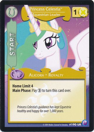 Princess Celestia Equestrian Leader Mane Character 190UR Ultra Rare Princess Celestia Equestrian Leader Mane Character 190UR Ultra Rare