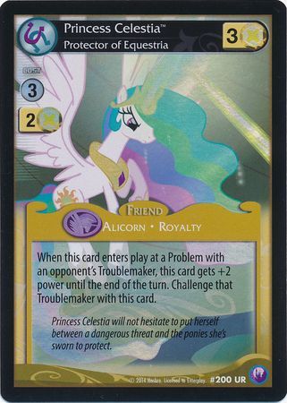 Princess Celestia Protector of Equestria Friend 200UR Ultra Rare My Little Pony Canterlot Nights Princess Celestia Protector of Equestria Friend 200UR Ultra Rare My Little Pony Canterlot Nights