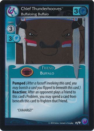Chief Thunderhooves Buffaloing Buffalo Friend 9 Foil Chief Thunderhooves Buffaloing Buffalo Friend 9 Foil