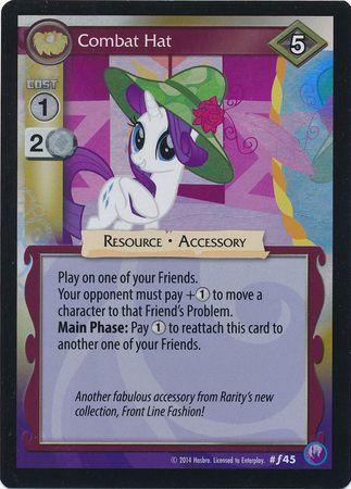 Combat Hat Resource 45 Foil My Little Pony Canterlot Nights Combat Hat Resource 45 Foil My Little Pony Canterlot Nights
