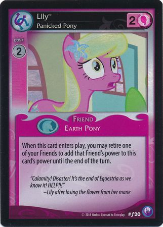 Lily Panicked Pony Friend 20 Foil Lily Panicked Pony Friend 20 Foil