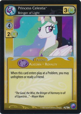 Princess Celestia Bringer of Light Friend 36 Foil Princess Celestia Bringer of Light Friend 36 Foil