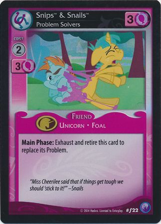 Snips Snails Problem Solvers Friend 22 Foil My Little Pony Canterlot Nights Snips Snails Problem Solvers Friend 22 Foil My Little Pony Canterlot Nights
