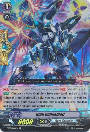 Blau Dunkelheit EB08 008EN Double Rare RR Extra Booster 8 Champions of the Cosmos Singles Blau Dunkelheit EB08 008EN Double Rare RR Extra Booster 8 Champions of the Cosmos Singles