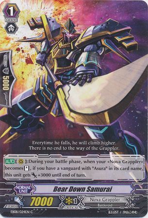 Bear Down Samurai EB08 024EN Common C Bear Down Samurai EB08 024EN Common C