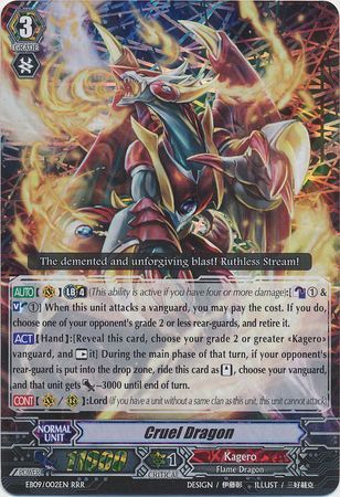 Cruel Dragon EB09 002EN Triple Rare RRR Extra Booster 9 Divine Dragon Progression Singles Cruel Dragon EB09 002EN Triple Rare RRR Extra Booster 9 Divine Dragon Progression Singles