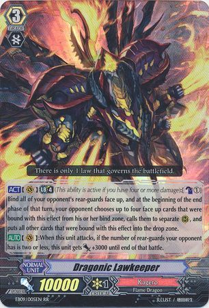 Dragonic Lawkeeper EB09 005EN Double Rare RR Extra Booster 9 Divine Dragon Progression Singles Dragonic Lawkeeper EB09 005EN Double Rare RR Extra Booster 9 Divine Dragon Progression Singles